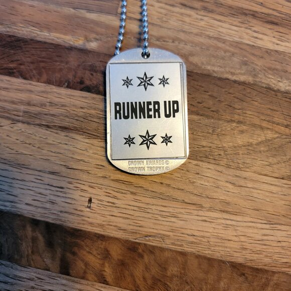 Silver Runner Up Medallion Necklace - Picture 4 of 8